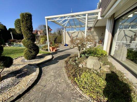 überdachter Sitzbereich