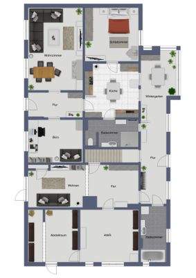 Möbliervorschlag Erdgeschoss