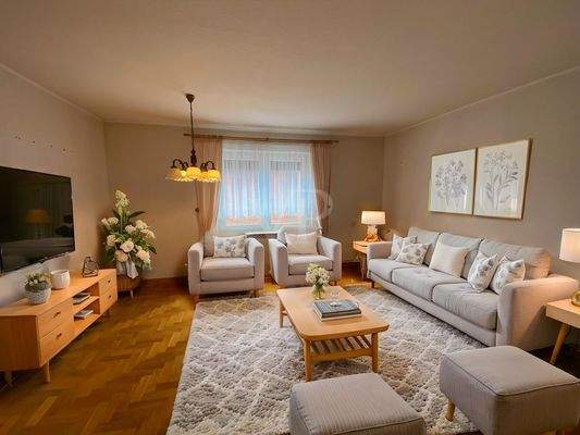 Möbilierungsbeispiel Wohnzimmer 