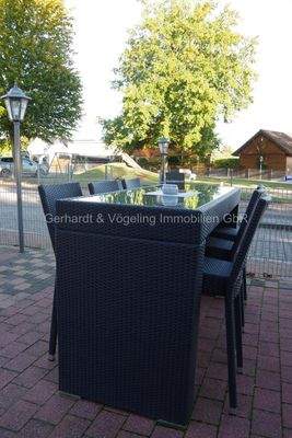 Sitzgelegenheit am Kiosk