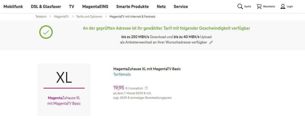 TV-Internetanschluss