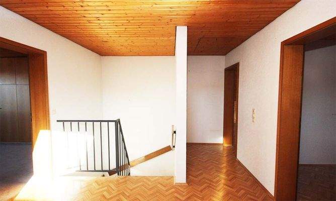 Blick Richtung Luke Spitzboden