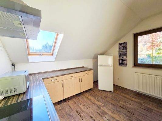 Küche im Dachgeschoss