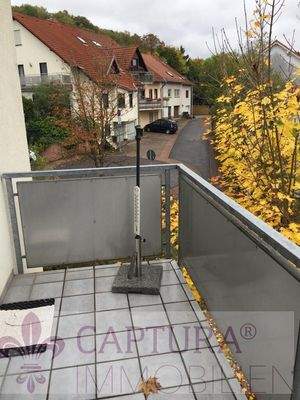 Der großzügige Balkon