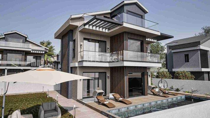 4-bedroom Detached Villas for Sale in Fethiye Çalış