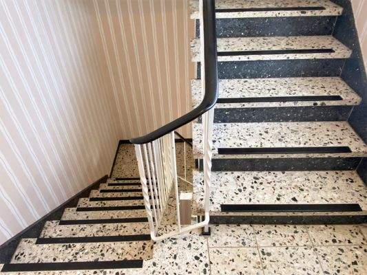 Das gepflegte Treppenhaus