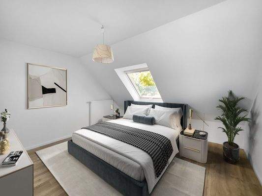Schlafzimmer - Digitales Staging