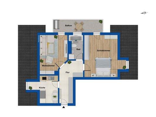 Grundriss - Dachgeschoss