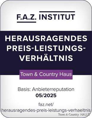 FAZ-Siegel_Herausragendes PLV_2025_Town & Country Haus