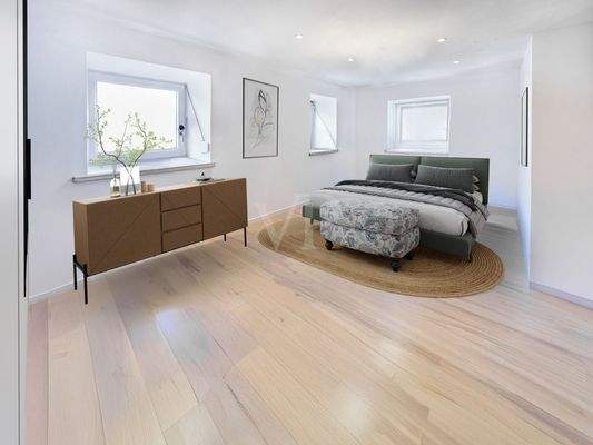 Gestaltungsbeispiel Schlafzimmer 