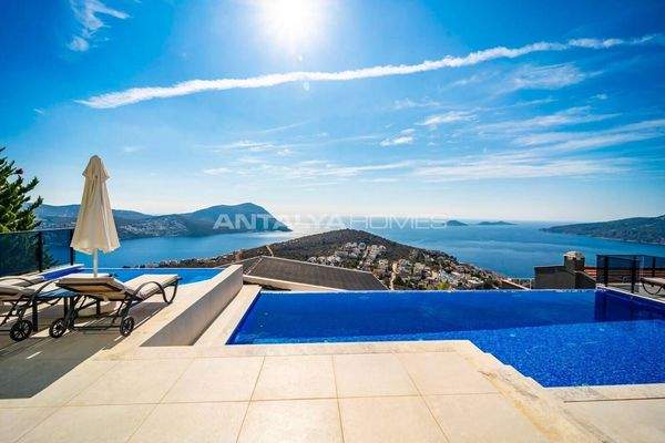 Elegant Villa with Private Pool, Garden and Sea Views in Kalkan