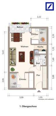 Aufteilung der Wohnung