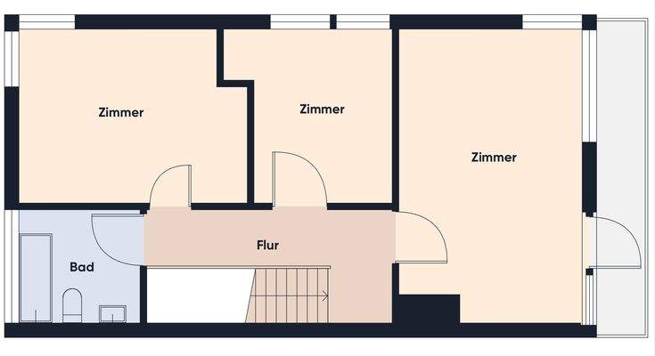 Grundrissplan ohne Maßstab DG