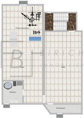 UG. Bitte beachten Sie, dass der dargestellte Grundriss nicht maßstabsgetreu ist und lediglich der Orientierung dient.