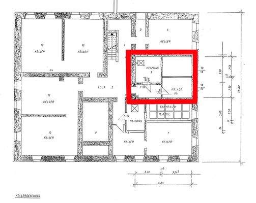 Grundriss Kellergeschoss