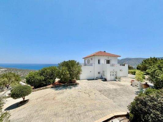 MIT VIDEO! Kreta, Kalo Chorio: Elegante freistehende Villa mit Meerblick zu verkaufen