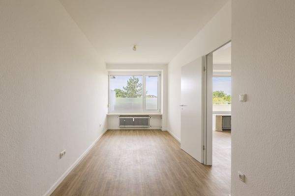 Schlafzimmer Blick zum Fenster