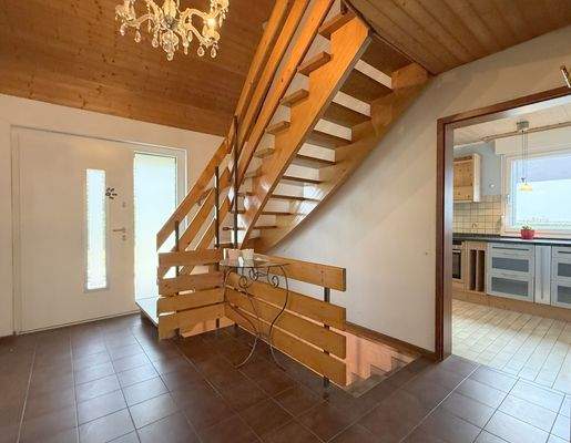 Hinauf ins Dachgeschoss