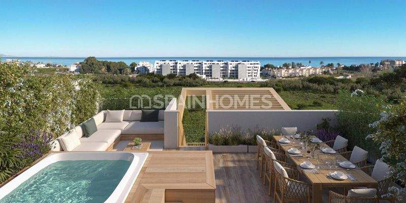 Chic Properties in a Complex Near the Beach in Denia Alicante