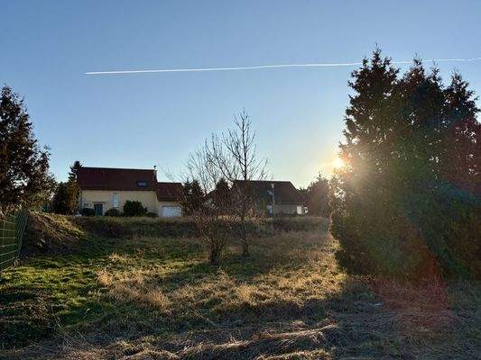 Grundstück Blickrichtung Südwesten