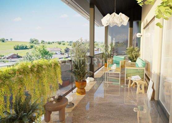 Balkon Visualisierung