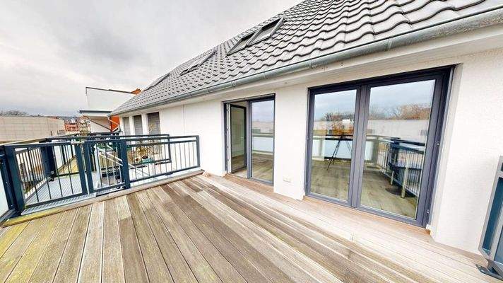 Terrasse mit Schlossblick