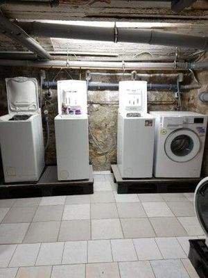 Waschplätze im Keller