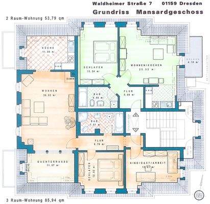 Grundriss Mansardegeschoss