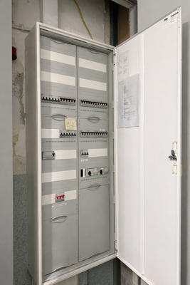 Unterverteilung Strom in den Geschossen