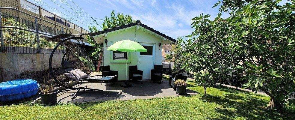 Gartenhaus mit Sitzecke