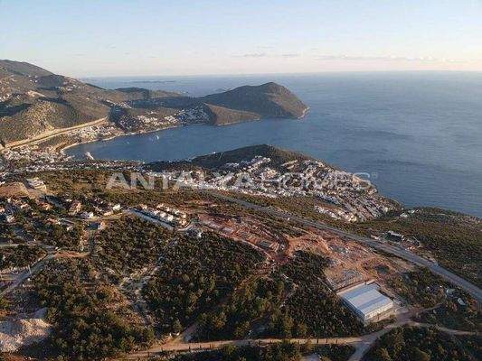 Sea and Nature-View Plots with Construction Permit in Kas Kalkan