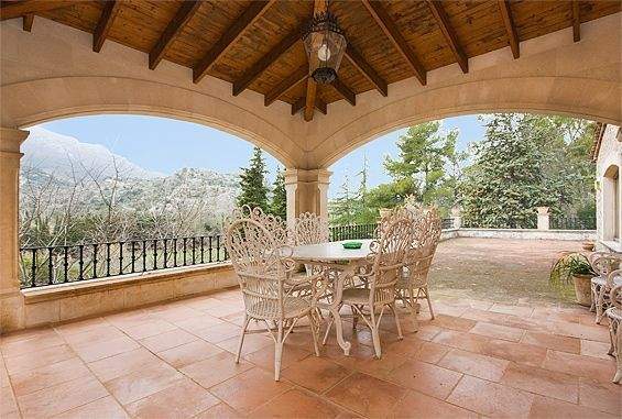 Escorca mallorca Landhaus zum Verkauf Veranda Terrasse 86128