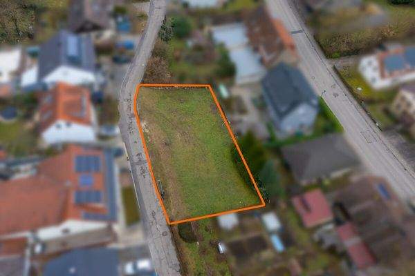 Luftansicht mit Markierung Flurstücke