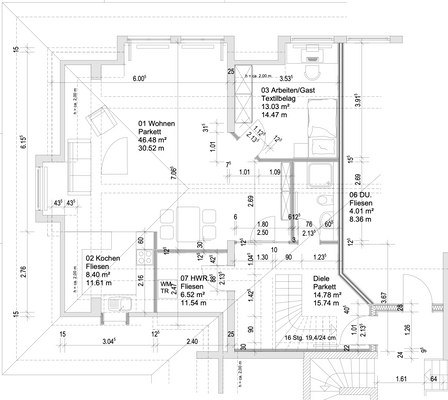 Grundriss Dachgeschoss
