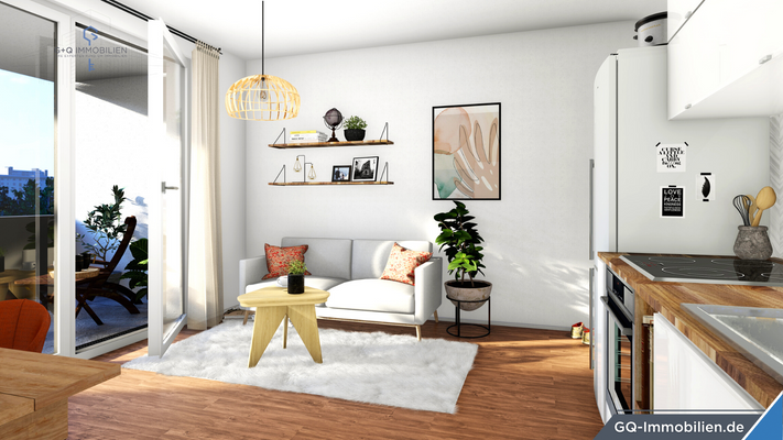 Exemplarisch Wohnzimmer