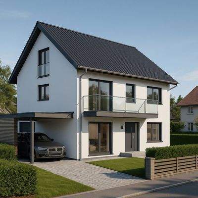 Vorderseite Beispielhaus