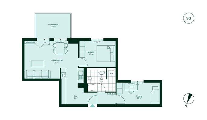 Grundriss der Eigentumswohnung