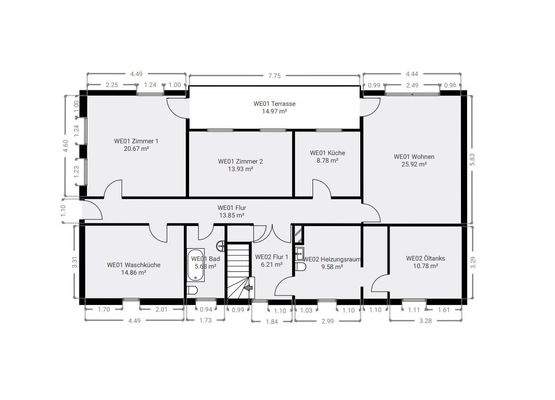 Grundriss Gartengeschoss