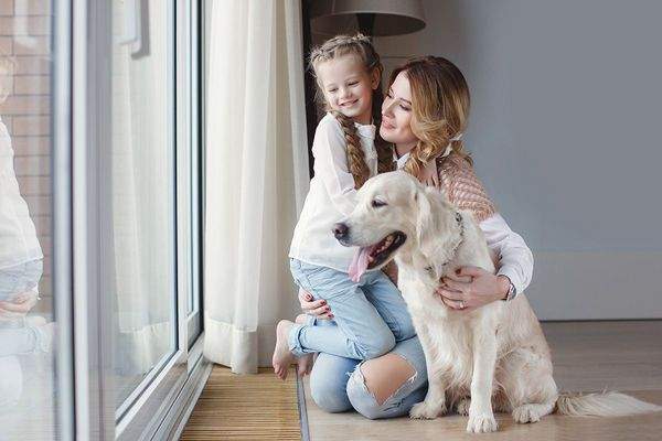 glücklich in den eigenen vier Wänden