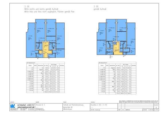 Grundrisse 2OG  3 OG_Wilhelmshaven-Marktstrasse 48