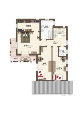 Grundriss Obergeschoss