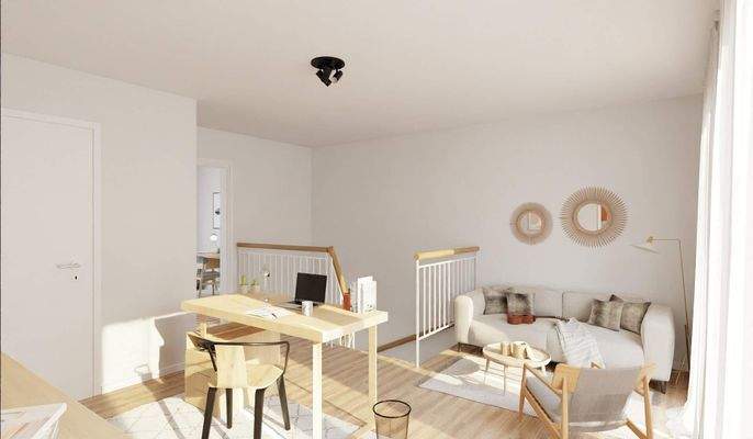 Ausgebautes Studio mit angrenzender Dachterrasse