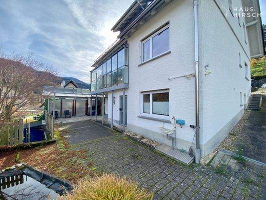 Außenansicht Haus Garten