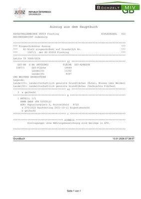 Grundbuchsauszug