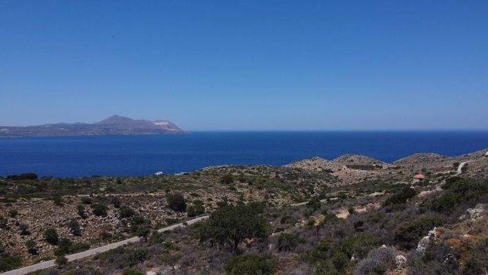 Kreta, Kokkino Chorio: Grundstück mit unvergleichlichem Meerblick zu verkaufen