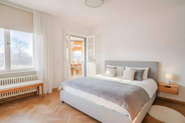 Schlafzimmer digital möbliert