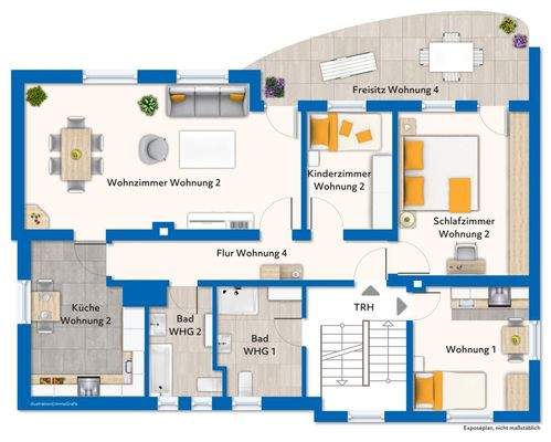 Grundriss vom Erdgeschoss