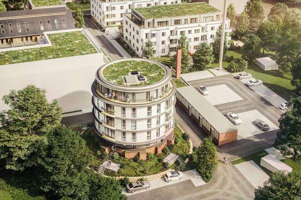 Visualisierung Gasometer Luftbild 2