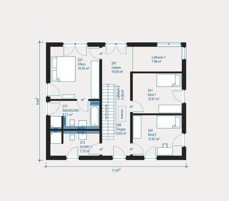 Moderne Familienetage