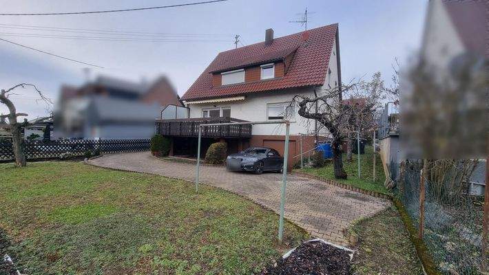 Hintere Hausansicht+Garten